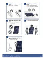 Предварительный просмотр 10 страницы Plug-In Solar Adjustable Ground Mount Kit Installation Instructions Manual