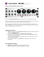 Plum Audio RO VED Quick Start Manual preview