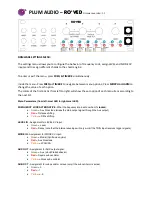 Preview for 3 page of Plum Audio RO VED Quick Start Manual