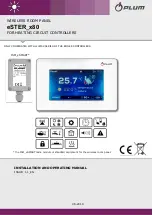 Preview for 1 page of Plum eSTER x80 Installation And Operating Manual