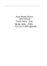 Plum Ram E200 User Manual preview