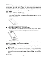 Предварительный просмотр 7 страницы Plum Z306 User Manual