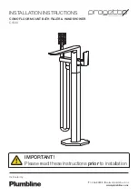 Plumbline Progetto C1500 Installation Instructions Manual preview