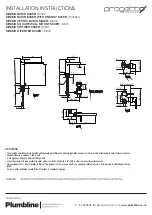 Plumbline Progetto Minimo Series Installation Instructions preview