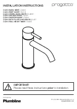 Plumbline Progetto OL003 Installation Instructions Manual preview