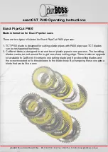 Preview for 2 page of plumBOSS exactCUT P400 Operating Instructions Manual