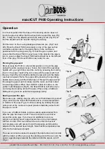 Preview for 12 page of plumBOSS exactCUT P400 Operating Instructions Manual