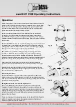 Preview for 13 page of plumBOSS exactCUT P400 Operating Instructions Manual