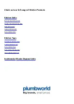 Preview for 3 page of Plumbworld Rangemaster Aquatrend 1 Monobloc Quick Start Manual