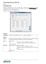 Предварительный просмотр 12 страницы Plura MTD-ID Operating Manual