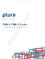 Предварительный просмотр 1 страницы Plura PBM Series Assembly Instructions Manual