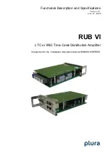 Plura RUB VI Supplement To The Installation & Systems Manual предпросмотр