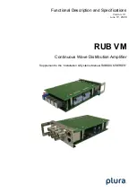 Preview for 1 page of Plura RUB VM Functional Description And Specifications