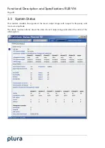 Preview for 20 page of Plura RUB VM Functional Description And Specifications