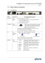 Предварительный просмотр 17 страницы Plura TCC70XS Installation & Operation Manual