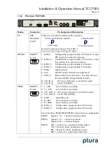 Предварительный просмотр 19 страницы Plura TCC70XS Installation & Operation Manual