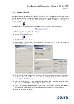 Предварительный просмотр 27 страницы Plura TCC70XS Installation & Operation Manual