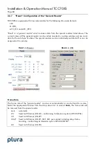 Предварительный просмотр 84 страницы Plura TCC70XS Installation & Operation Manual