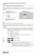 Предварительный просмотр 88 страницы Plura TCC70XS Installation & Operation Manual