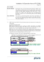 Предварительный просмотр 103 страницы Plura TCC70XS Installation & Operation Manual