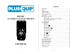 PLUS QUIP EQP-102 Instructions For Use Manual preview