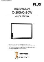 Preview for 1 page of Plus C-20S User Manual