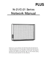 Plus C-21 Series Network Manual preview