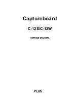 Preview for 1 page of Plus CaptureBoard C-12S Service Manual