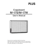 Plus M-17S User Manual preview