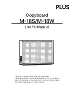 Plus M-18S User Manual preview