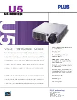 Preview for 1 page of Plus U5-111 Specifications