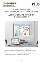 Preview for 1 page of Plus UPIC-56M System Operating Instructions