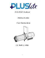 PLUSLITE ECLISSE INDOOR PL200-I User Instructions preview