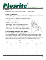 Preview for 3 page of Plusrite Australia AU08-DL13W/W/S Manual Instruction