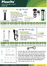 Preview for 2 page of Plusrite PLS-30W Quick Start Manual