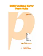 Plustek MULTI-FUNCTIONAL SERVER User Manual preview
