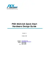 PLX Technology ExpressLane PEX 8624-AA Quick Start Hardware Design Manual preview