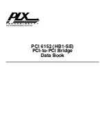 PLX Technology PCI 6152 33BC Data Book предпросмотр