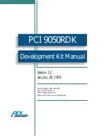 Предварительный просмотр 3 страницы PLX Technology PCI 9050RDK Manual