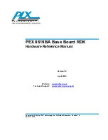 Preview for 1 page of PLX Technology PEX 8619BA Hardware Reference Manual