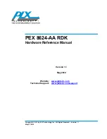 PLX Technology PEX 8624-AA RDK Hardware Reference Manual preview