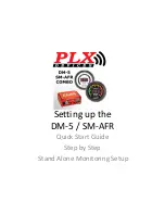 Предварительный просмотр 1 страницы PLX DM-5 Quick Start Manual