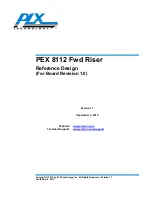 Предварительный просмотр 1 страницы PLX PEX 8112 Fwd Riser Reference Design