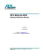 PLX PEX 8648-AA Hardware Reference Manual предпросмотр