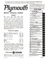 Предварительный просмотр 2 страницы Plymouth Barracuda 1965 Service – Technical Manual