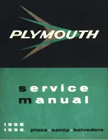 Preview for 1 page of Plymouth Belvedere 1955 Service Manual