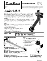 Предварительный просмотр 2 страницы Plymovent Junior LM-2 Product Manual