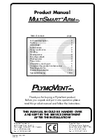 Plymovent MULTISMART ARM MSA-125-3 Product Manual preview