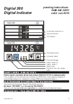 Preview for 3 page of PMA Digital 380 Operating Instructions Manual