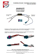 Preview for 1 page of PMA RTA DIVERSITY Installation Instructions